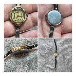 Vtg Lancet Swiss Gold Toned Wrist Watch !! For Repair !!